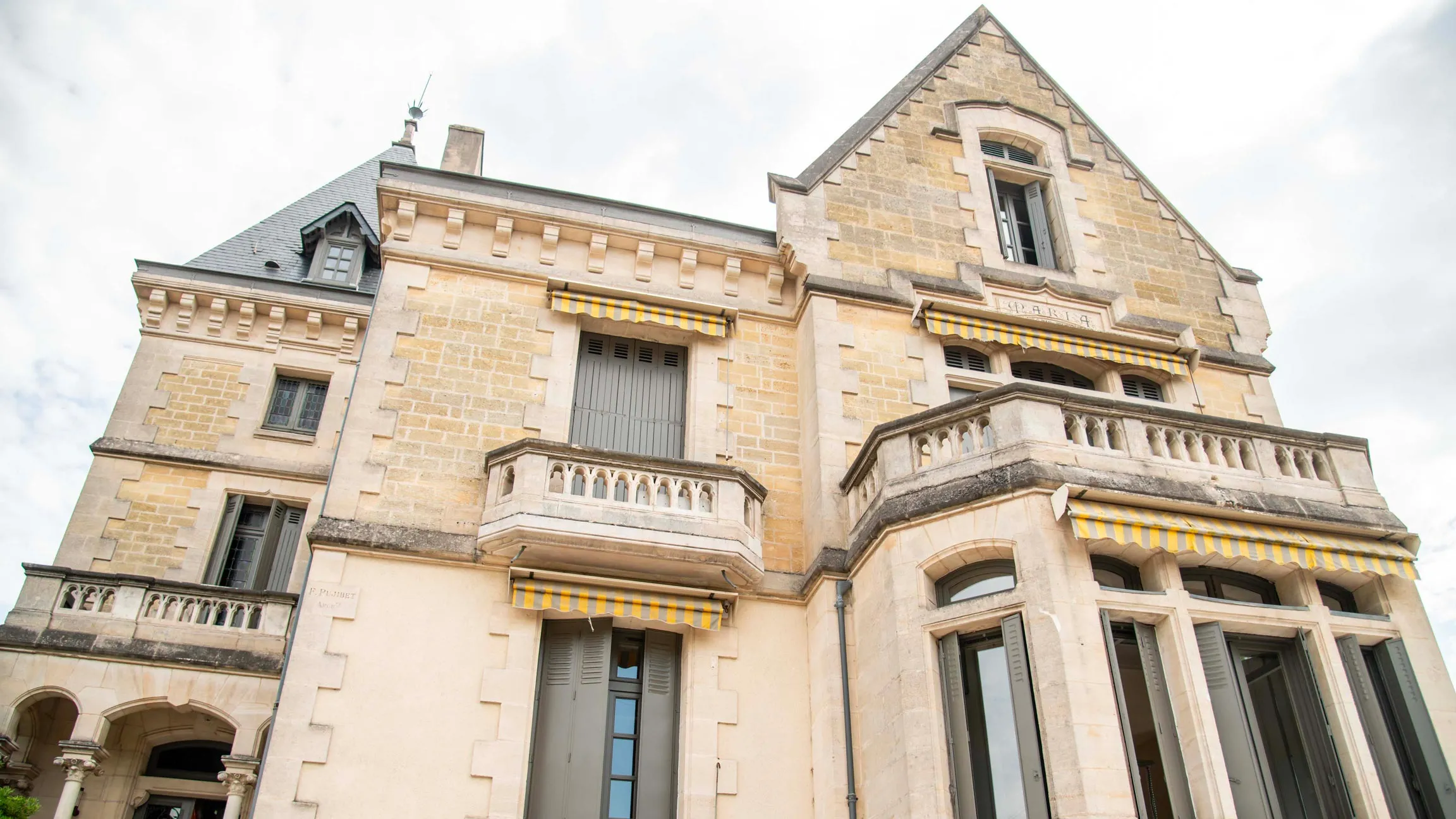 Façade de Villa Maria, villa Belle Époque à Bordeaux